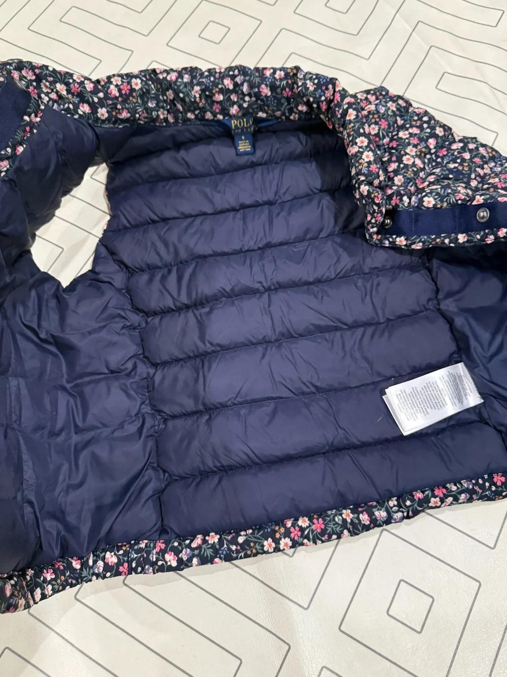 Polo Ralph Lauren Floral Quilted Puffer Vest